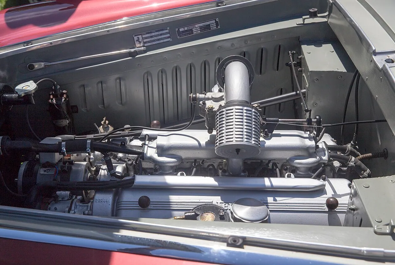 Zwölfzylinder eines Ferrari 195 Inter (1950)